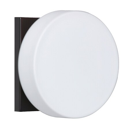 Besa Lighting Ciro Mini Sconce, Opal Matte, Bronze Finish, 1x5W LED 1WS-773807-LED-BR